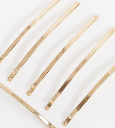 Эксклюзивные золотистые заколки в минималистском стиле Accessorize-Золотой