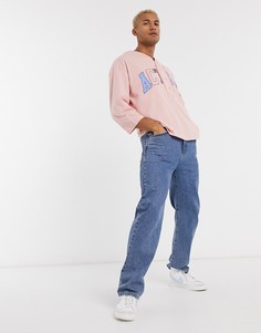 Футболка oversized с аппликацией-логотипом ASOS-Фиолетовый