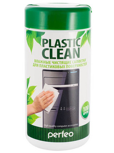 Чистящие салфетки Perfeo Plastic Clean для пластиковых поверхностей 100шт PF-T/PC-100