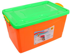 Контейнер для хранения Росспласт 50L Orange-Light Green