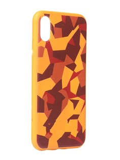 Чехол Krutoff для APPLE iPhone X/Xs Polygonal Military Colour 10347