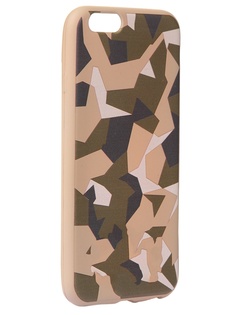 Чехол Krutoff для APPLE iPhone 6/6S Polygonal Military Green 10331