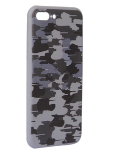 Чехол Krutoff для APPLE iPhone 7/8 Plus Pattern Military Grey 10335
