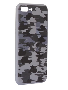 Чехол Krutoff для APPLE iPhone 7/8 Plus Pattern Military Grey 10335