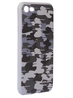 Чехол Krutoff для APPLE iPhone 7/8 Pattern Military Grey 10340
