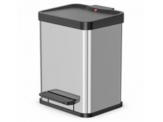 Мусорное ведро Hailo Oko Uno PlusM 17L Chrome 0619-200