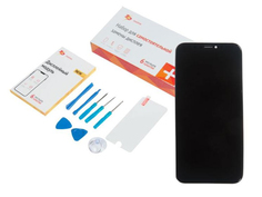 Инструмент для самостоятельного ремонта телефона ZeepDeep Дисплей для APPLE iPhone X Black + защитное стекло+набор инструментов+пошаговая инструкция 755670