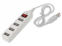 Хаб USB Perfeo USB-HUB 4 Ports White PF-HYD-6001H / PF_A4885