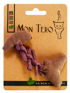Игрушка для кошек Mon Tero Эко Рыбья кость с кошачьей мятой Purple 51461