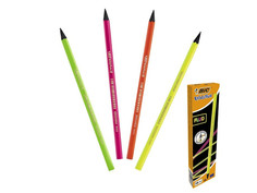 Карандаш чернографитный Bic Evolution Fluo HB 940757