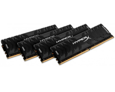 Модуль памяти Kingston DDR4 DIMM 2666MHz PC4-21300 CL15 - 32Gb KIT (4x8Gb) HX426C13PB3K4/32