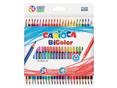 Карандаши цветные Carioca Bi-Color 48 цветов 43031