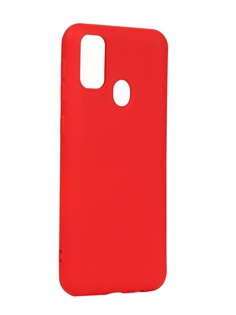 Чехол DF для Samsung Galaxy M21/M30s Silicone Red sOriginal-11