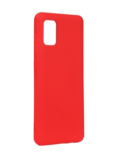 Чехол DF для Samsung Galaxy A31 Silicone Red sOriginal-13