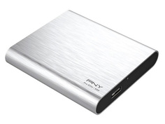 Твердотельный накопитель PNY Portable SSD Elite 1050S USB 3.1 Gen 1 480Gb Silver PSD1CS1050S-480-RB