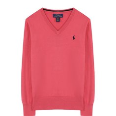 Хлопковый пуловер с V-образным вырезом Polo Ralph Lauren