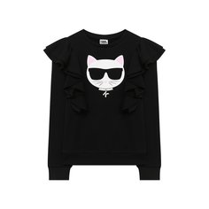 Хлопковый свитшот Karl Lagerfeld Kids