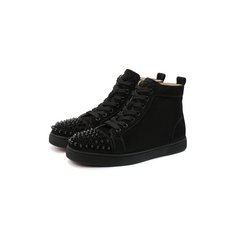 Замшевые кеды Lou Spikes Christian Louboutin