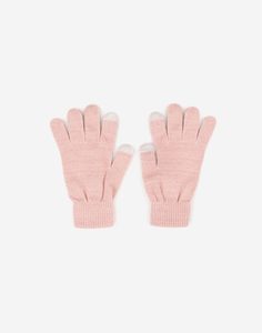 Розовые перчатки для девочки Gloria Jeans