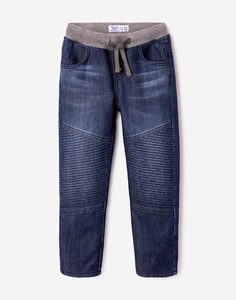 Утеплённые джинсы на резинке для мальчика Gloria Jeans