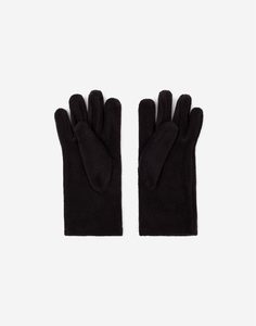 Чёрные флисовые перчатки для девочки Gloria Jeans