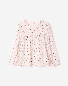 Блузка с цветочным принтом для девочки Gloria Jeans