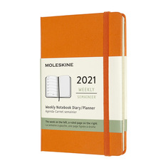 Еженедельник Moleskine Classic WKNT, 144стр., Pocket, оранжевый