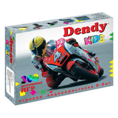 Игровая консоль DENDY Kids 300 игр, световой пистолет, черный