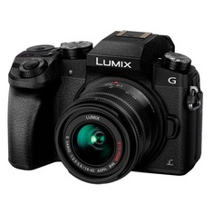 Фотоаппарат PANASONIC Lumix DMC-G7KEE-K kit ( Lumix G Vario 14-42мм/F3.5-5.6 ASPH/Mega O.I.S.), черный