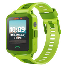 Смарт-часы GEOZON Active, 1.44", зеленый / зеленый [geo-g-w03grn]