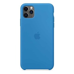 Чехол (клип-кейс) Apple Silicone Case, для Apple iPhone 11 Pro Max, синяя волна [my1j2zm/a]