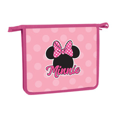 Папка для тетрадей А5 Hatber Минни Маус 1 отделение на молнии