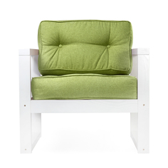 Кресло AS Алекс 80x73x65 белый/зеленый