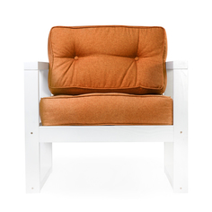 Кресло AS Алекс 80x73x65 белый/оранжевый
