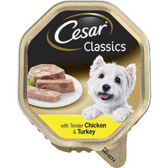 Корм для собак Cesar Classics со вкусом курицы и индейки 150 г