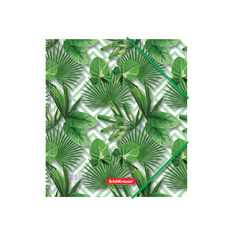 Папка для тетрадей на резинках пластиковая Erich Krause Tropical Leaves, A5+
