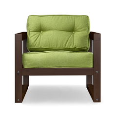 Кресло AS Алекс 80x73x65 орех/зеленый