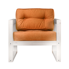 Кресло AS Алекс 80x73x65 беленый дуб/оранжевый