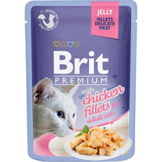 Корм для кошек Brit Premium Cat Jelly Кусочки из куриного филе в желе 85 г Brit*