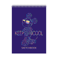 Блокнот Hatber SketchBook Микки Мау 60 л А5 без линовки