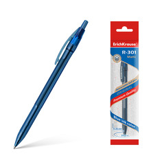 Ручка шариковая автоматическая Erich Krause R-301 Original Matic синий