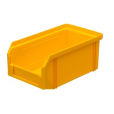 Пластиковый ящик Стелла v-1 (1 литр), желтый Stella
