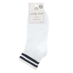Носки женские однотонные укороченные Lucky Socks белые