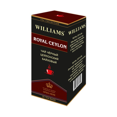 Чай Williams Royal Ceylon черный цейлонский байховый 25 пакетиков