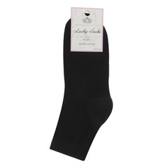 Носки женские однотонные Lucky Socks черные 1 пара