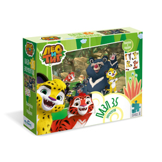 Пазл Лео и Тиг. Лесные приключения 35 элементов + наклейки AST