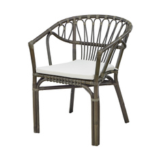 Стул Rattan grand alfresco с подушкой olive green