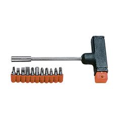 Отвертка Sparta с Т-образной ручкой, набор бит, 11 предметов