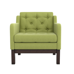 Кресло AS Алана 75.5x82x83 венге/зеленый