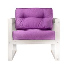 Кресло AS Алекс 80x73x65 беленый дуб/фиолетовый